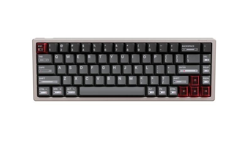 LUMINKEY Magger 68 HE Performance Ano-Champagne Gold 日本正規 ラピットトリガー ゲーミングキーボード フルアルミボディ 8000hz RGB 有線USB 磁気スイッチ SOCD機能搭載 英字配列 Pキ