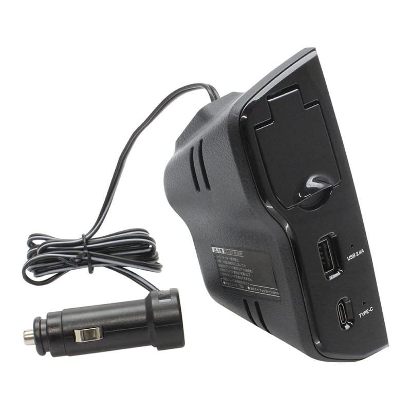 車種専用品 トヨタ カローラクロス 電源BOX ブラック 18.2×14.3×0.01cm SY-8