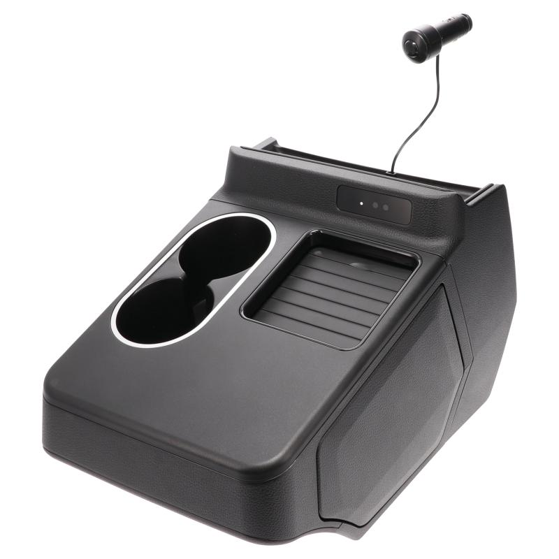 カーメイト(CARMATE) OX 専用 コンソールボックス JF5 / JF6 2023 (令和5)年10月~ 専用設計 ドリンクホルダー ゴミ箱 ブラック NZ864