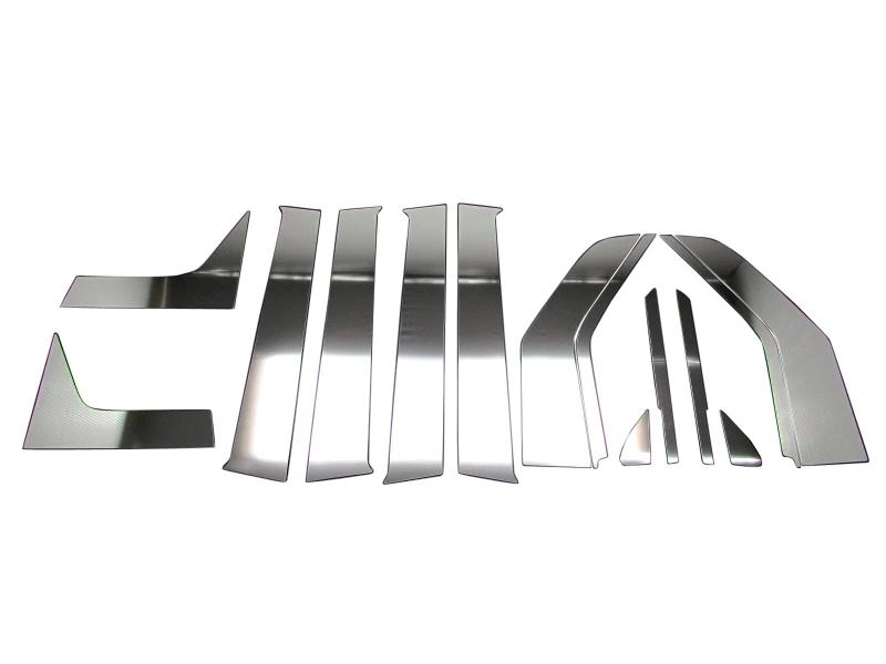 BRIGZ N-N JH1 JH2 超鏡面ステンレスメッキピラーパネル バイザー無用 14PC PIL-SIL-037 NN N N エヌ ワゴン エヌワゴン JH 1 2 12260|どしろショップ