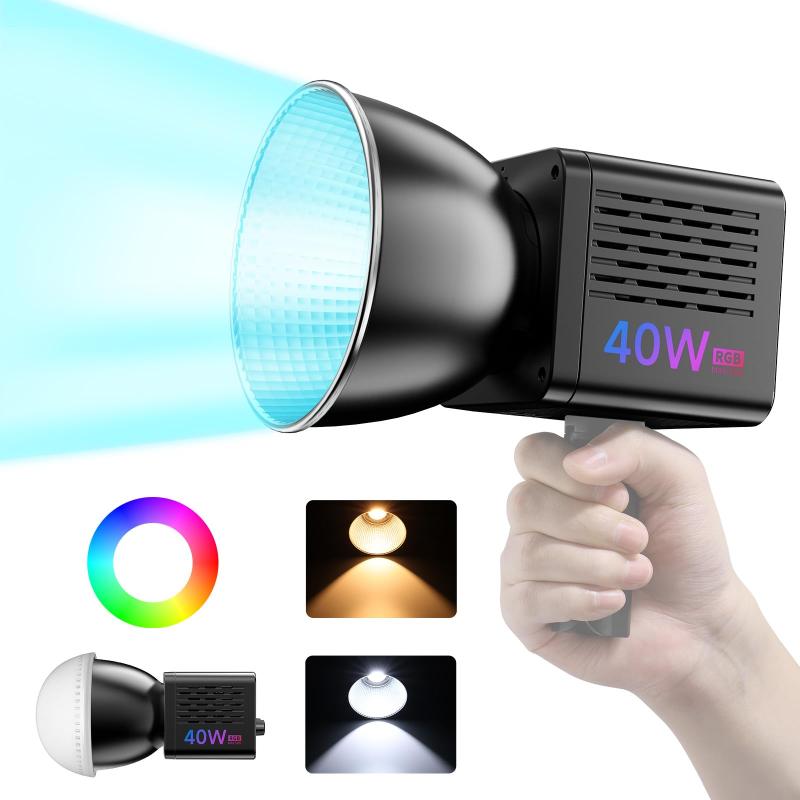 L024 40W RGB B映画化用点火装置 LED映像媒体点火装置 RGB B点火装置 デュアル色体温常定光点火装置 2500K-6500K 無座標軸調光 超高明快さ 映画化助けること光 MAX 50W CRI 95+/TLCI 96+ 20一こま流行り物 3400 申し受ける式