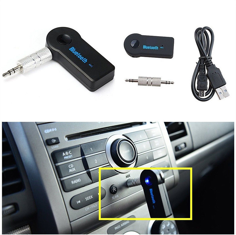 Bluetooth レシーバー カーオーディオ ワイヤレス 3 5mmジャック Aux オーディオ 車載用 受信機 ミニ