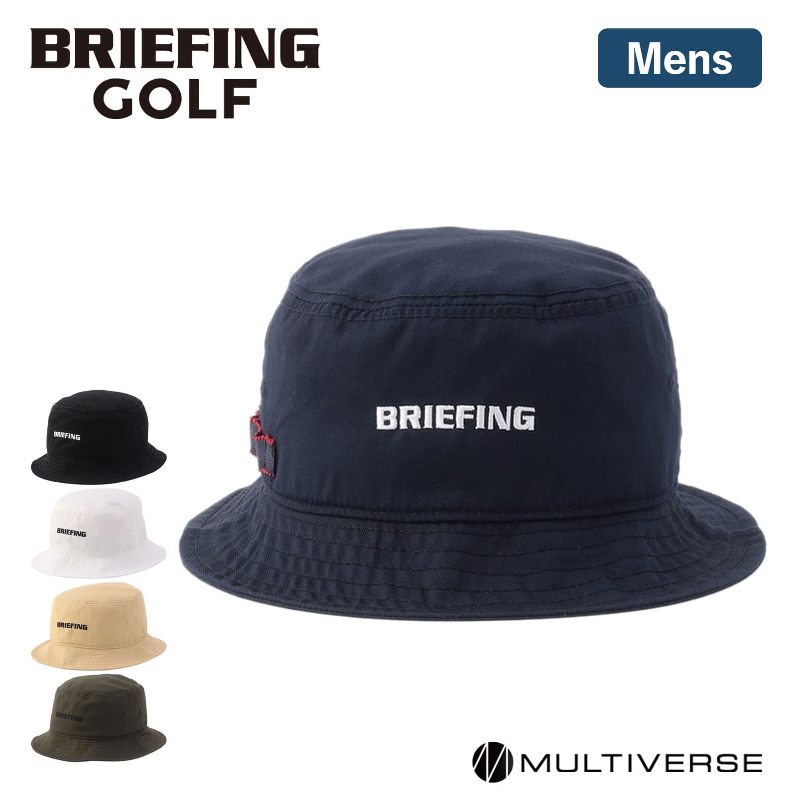 ブリーフィング　ゴルフハット　ブラック　春夏 BRIEFING GOLF 最大42% 8/3限定 ブリーフィング ゴルフ バケット