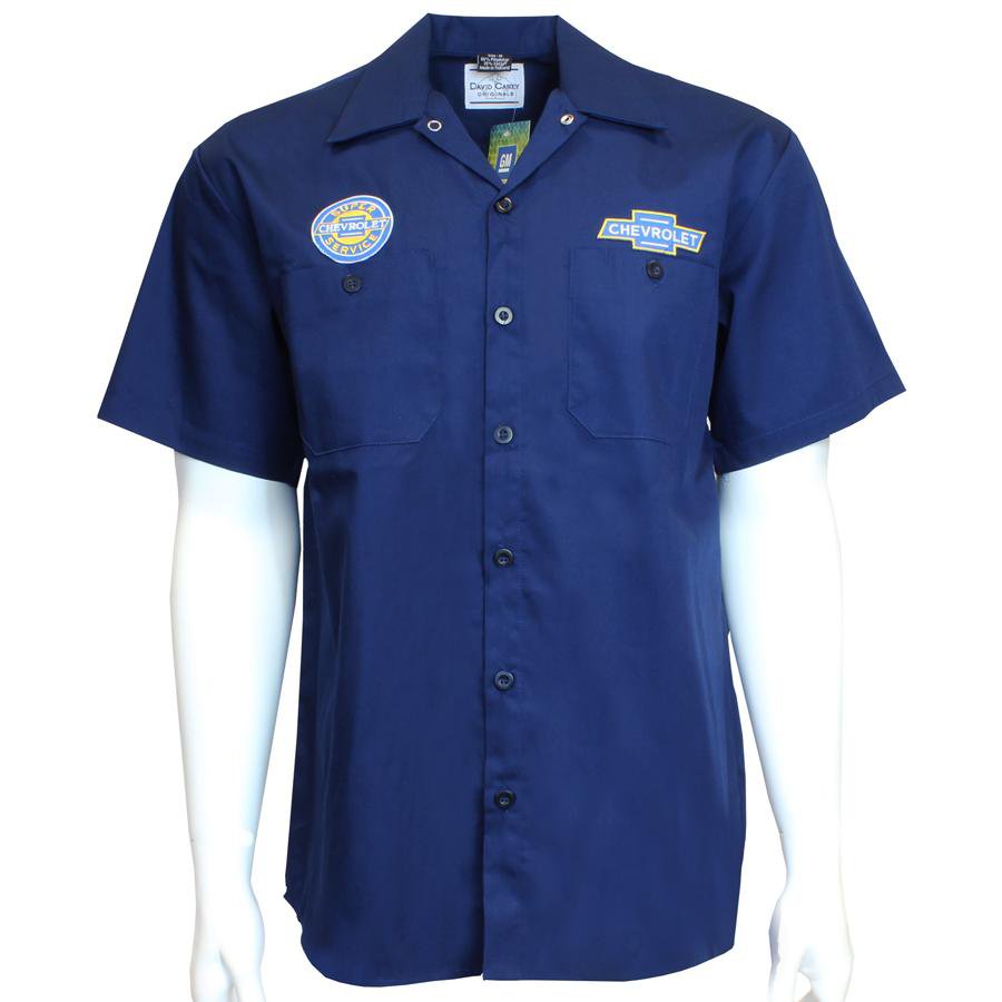シボレー 細工物プルオーバー Chevrolet Work shirt 置き目品 半袖プルオーバー