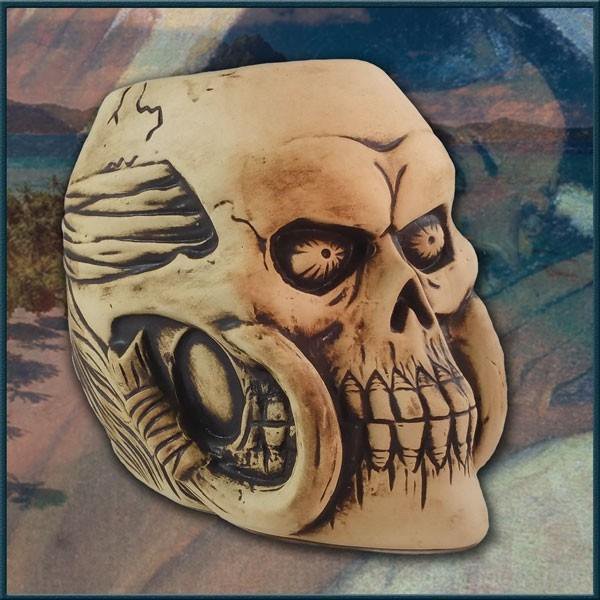 Tiki Farm ティキ スカル マグ Tupapa&rsquo;u Marquesan Trophy Skull Mug｜MUMBLES／マンブルズ