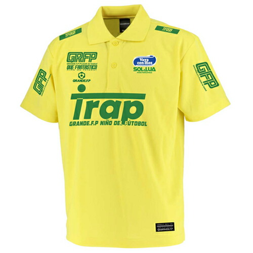 GFPH23010【GFP2021SS】\u003cBR\u003eGRANDE FP GRFP.Trapロゴタイプ プラティクス スポーツシャツ 黄色\u003cBR\u003e【グランデ/蹴球/フットサル/愛読者/形づくる】ネコポス相応う能力のある