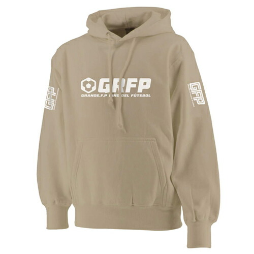 GFPH22402【GFP2021AW】\u003cBR\u003eGRANDE FP GRFPスウェットパーカー ベージュ\u003cBR\u003e【グランデ/蹴球/フットサル/支持者/形づくる】