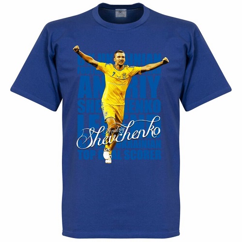 ウクライナ サッカー アンドリー・シェフチェンコのTシャツ ACミラン ウクライナ サッカー アンドリー・シェフチェンコのTシャツ AC