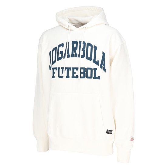 JBC-118【JGA2022】 ジョガボーラ FUTBOL ヘビーウェイト スウェットパーカー ホワイト 【サッカー/フットサル/JOGARBOLA/カジュアル】