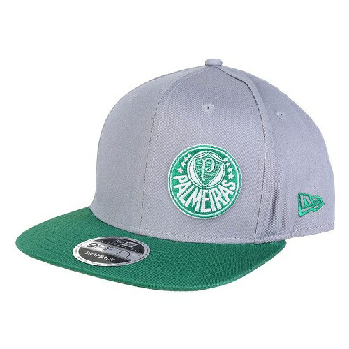 【国内未発売】【SALE】<br>パルメイラス クレスト オフィシャル キャップ グレーｘグリーン<br>【Palmeiras/サッカー/ブラジルリーグ/CAP/帽子】 K430