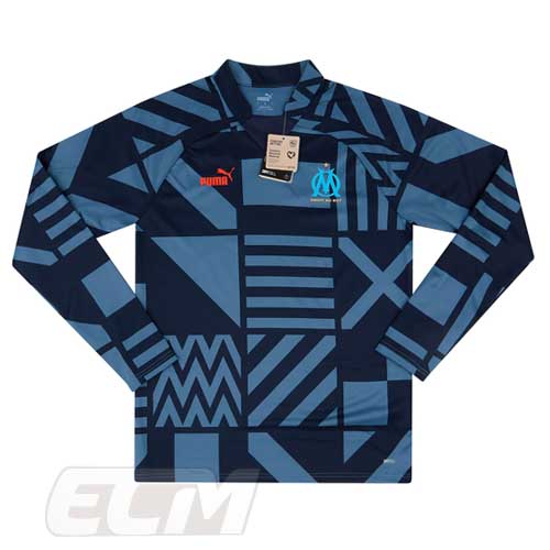 【予約ECM32】【SALE】【国内未発売】 オリンピック・マルセイユ プレマッチトレーニングトップ ネイビー 【22-23/Marseille/サッカー/リーグアン/トレーニングウェア】330