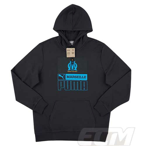 【予約ECM32】【SALE】【国内未発売】 オリンピック・マルセイユ FTBLコアフーデッド スウェットトップ ネイビー 【22-23/Marseille/サッカー/リーグアン/トレーニングウェア】330