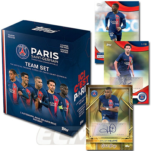 【予約TOP03】【国内未発売】<BR>Topps パリサンジェルマン 23-24 チームカードセット<BR>【トレーディングカード/サッカー/PSG/リーグアン/エムバペ/Mbappe】