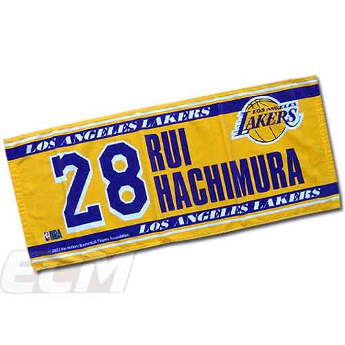 ロサンゼルス・レイカーズ ストライプタオル NBA 八村塁 ルカ レブロン