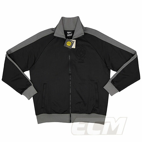 【取って置くECM32】【SALE】【国内未発売】\u003cBR\u003eボルシア・ドルトムント FTBLヘリテージ T7 貨物自動車上衣 黒いこと\u003cBR\u003e【23-24/Dortmund/蹴球/ブンデスリーガ/形づくる御召しもの/BVB】330