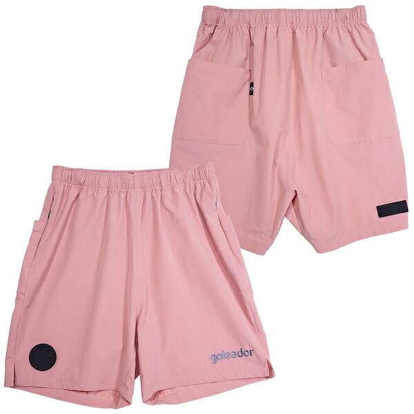【GOL2025SS】<br>Goleador GD188 ナイロンストレッチ ショートパンツ ライトピンク<br>【ゴレアドール/フットサル/サッカー/トレーニング】