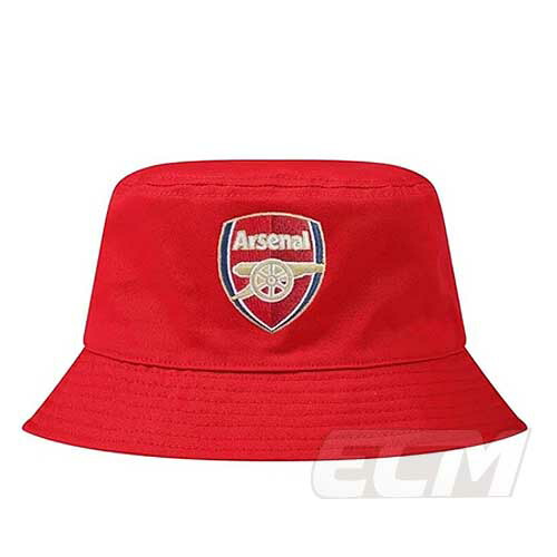 ECM25【国内未発売】 アーセナル オフィシャルグッズ バケットハット レッド 【サッカー/プレミアリーグ/arsenal/帽子/キャップ】K430 ネコポス対応可能