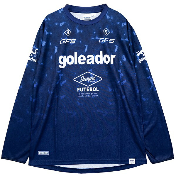 【GOL2025AW】 Goleador G2653 NUVEM GURADATION プラクティクス 長袖シャツ ダークブルー 【ゴレアドール/フットサル/サッカー/トレーニング/子供サイズ対応】ネコポス対応可能 4,528円