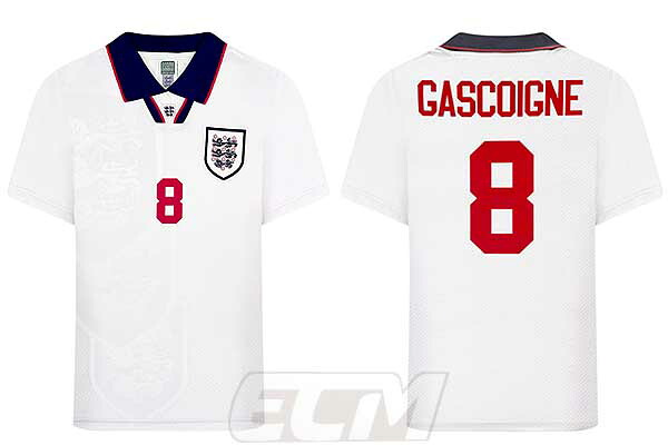 【予約SCD01】【国内未発売】ScoreDraw イングランド代表 1993 ホーム 8番 ガスコイン 復刻モデル【England/サッカー/プレミアリーグ/ユニフォーム】｜ＥＣムンディアル