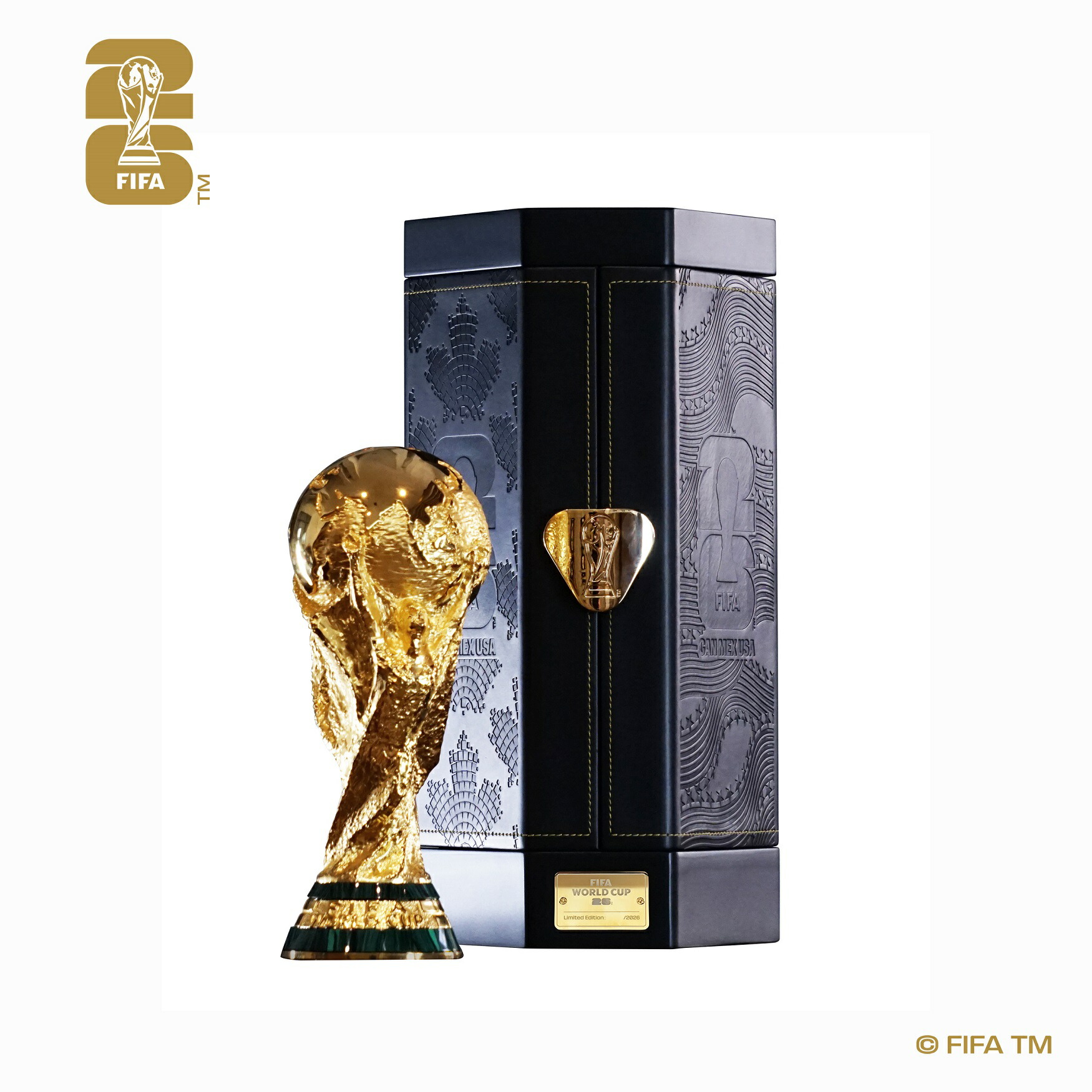 F26-PKTR-0001【WCC26】\u003cBR\u003e押さえる品 FIFA ワールドカップ 2026 堅苦しさ 割り増し金 26珊 レプリカトロフィー\u003cBR\u003e【蹴球/Worldcup/日本代議員団/オフィシャルグッズ】