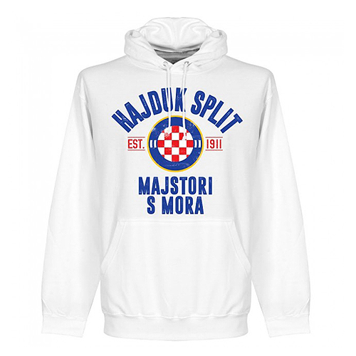 その他 高品質の人気 予約ret05 国内未発売 Re Take ハイデュク スプリト Establishシリーズ スウェットパーカー ホワイト サッカー クロアチアリーグ Hajduk Split フーディ