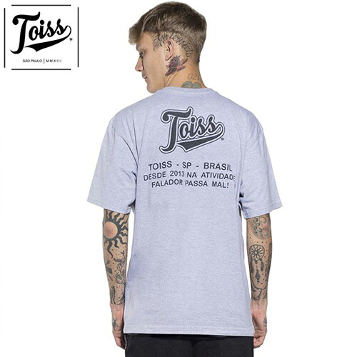 【国内未発売】TSS1371 TOISS トイス ＃レジェンダバックプリント Tシャツ グレー 【サッカー/トイス/ネイマール/NEYMAR/ブラジル代表】ネコポス対応可能