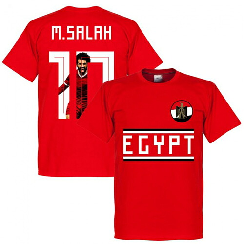 【予約RET06】 RE-TAKE モハメド・サラー EGYPT GALLRY Ｔシャツ レッド 【サッカー/Salah/エジプト代表/リバプール】ネコポス対応可能