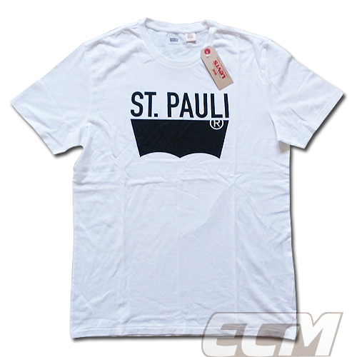 楽天市場 国内未発売 Stパウリ X リーバイス コラボ グラフィックｔシャツ ホワイト St Pauli Levis Levi S サッカー ブンデスリーガ ネコポス対応可能 Ecm03 ｅｃムンディアル