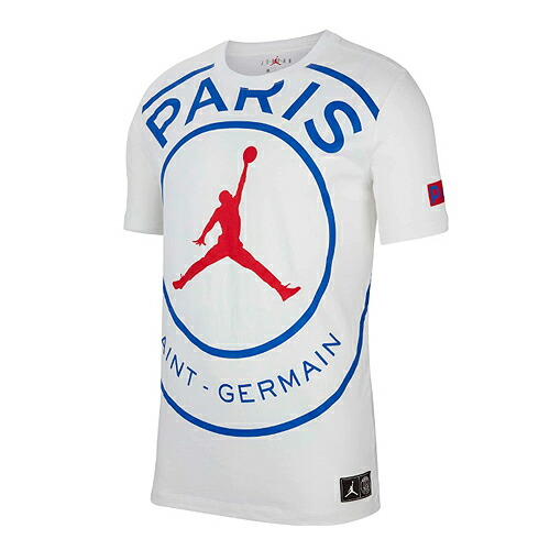 海外買付 Saint Germain Jor 白paris Saint Germain Jordan X Jordan メンズウェア フロントロゴｔシャツ ホワイト サッカー Psg パリサンジェルマン ジョーダン ユニフォーム ｅｃムンディアル