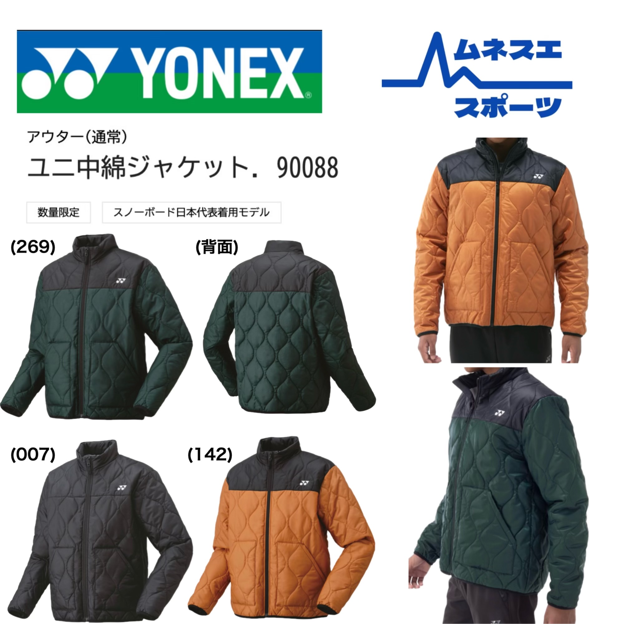 楽天市場】【送料無料】ヨネックス ユニ中綿ジャケット ブラック Yonex