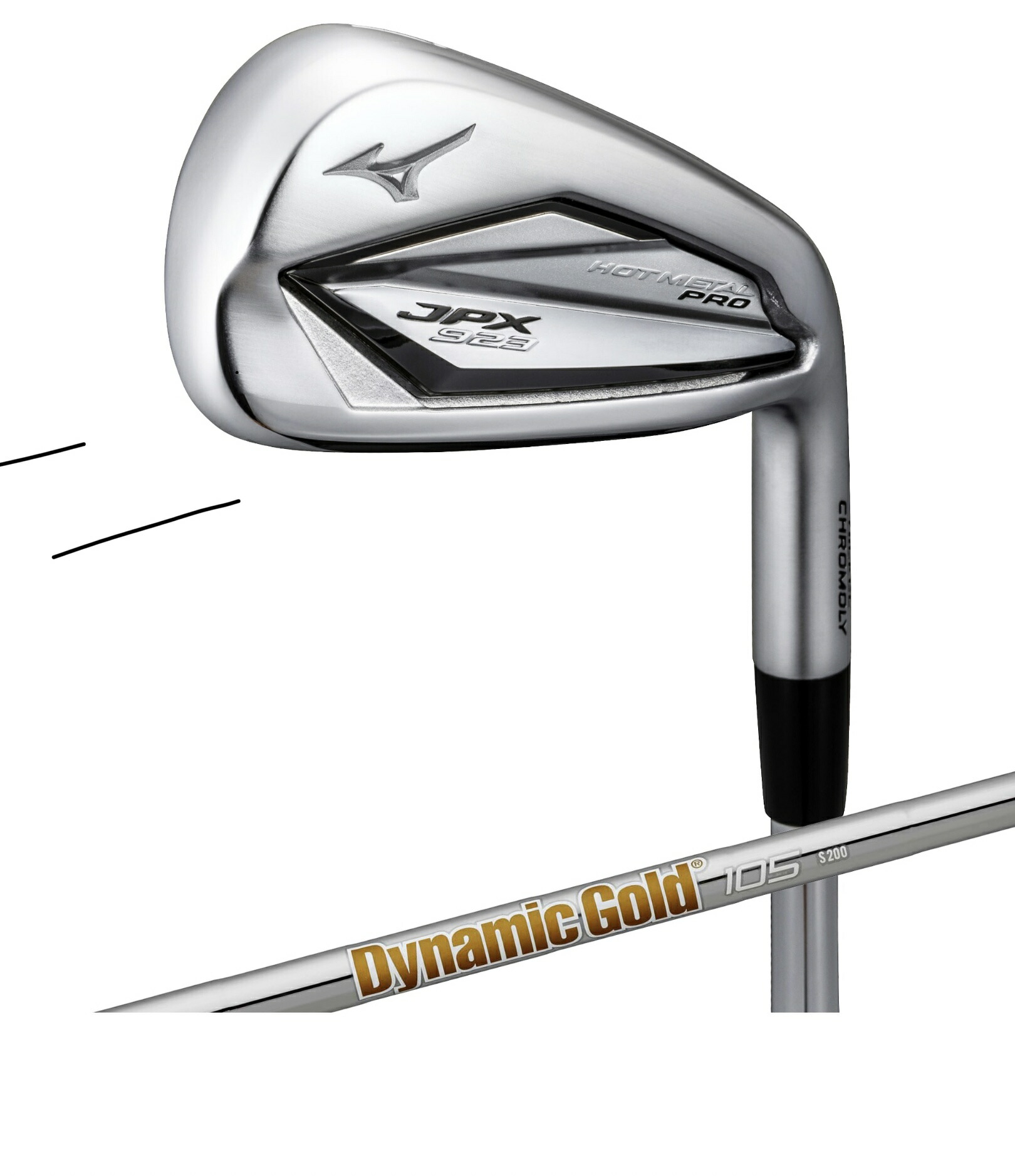 ［送料無料］　現品限り　ミズノ　JPX 923 HOT METAL PRO アイアン　Dynamic Gold 105 スチールシャフト　5&minus;9ー、PW 6本セット｜ムネスエスポーツ店