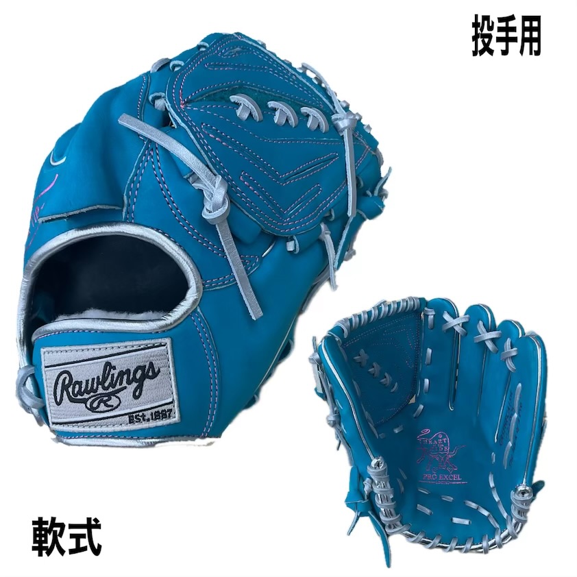 Rawlings ローリングス 軟式グラブ HOH PRO EXCEL Color Palette 投手用 GR5FHECA15W ティール 右投｜ムネスエスポーツ店