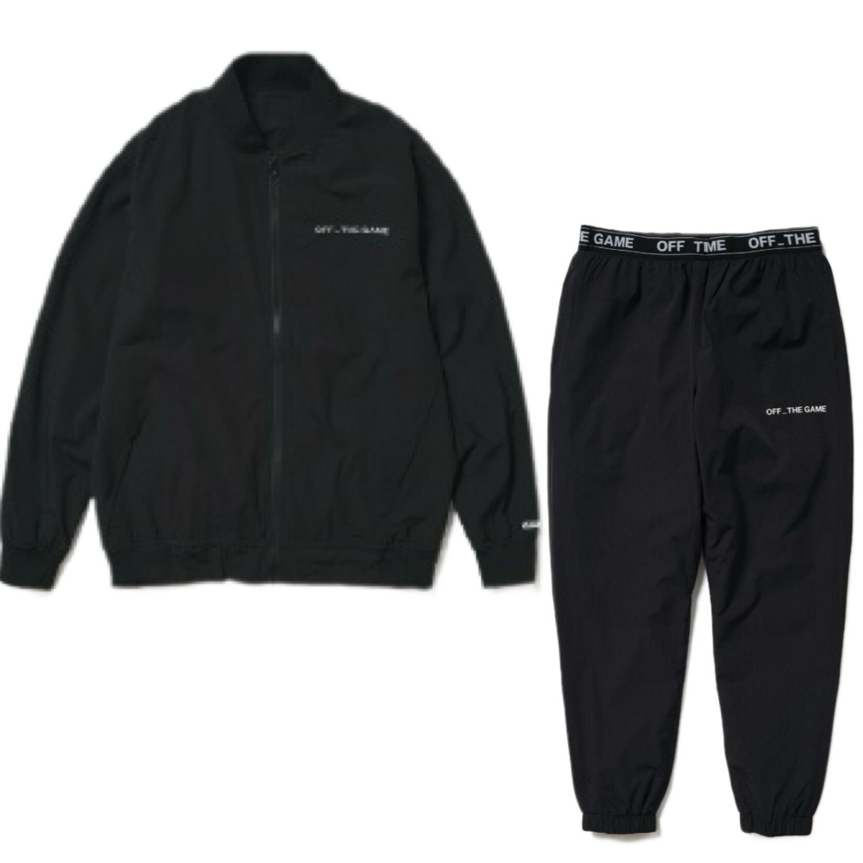 【SALE】【上下セット】OFF THE GAME オフザゲーム ファナティクス ウーブンジャケット ウーブンパンツ OG2325SS0002 OG1125SS0002 ブラック Lサイズ｜ムネスエスポーツ店