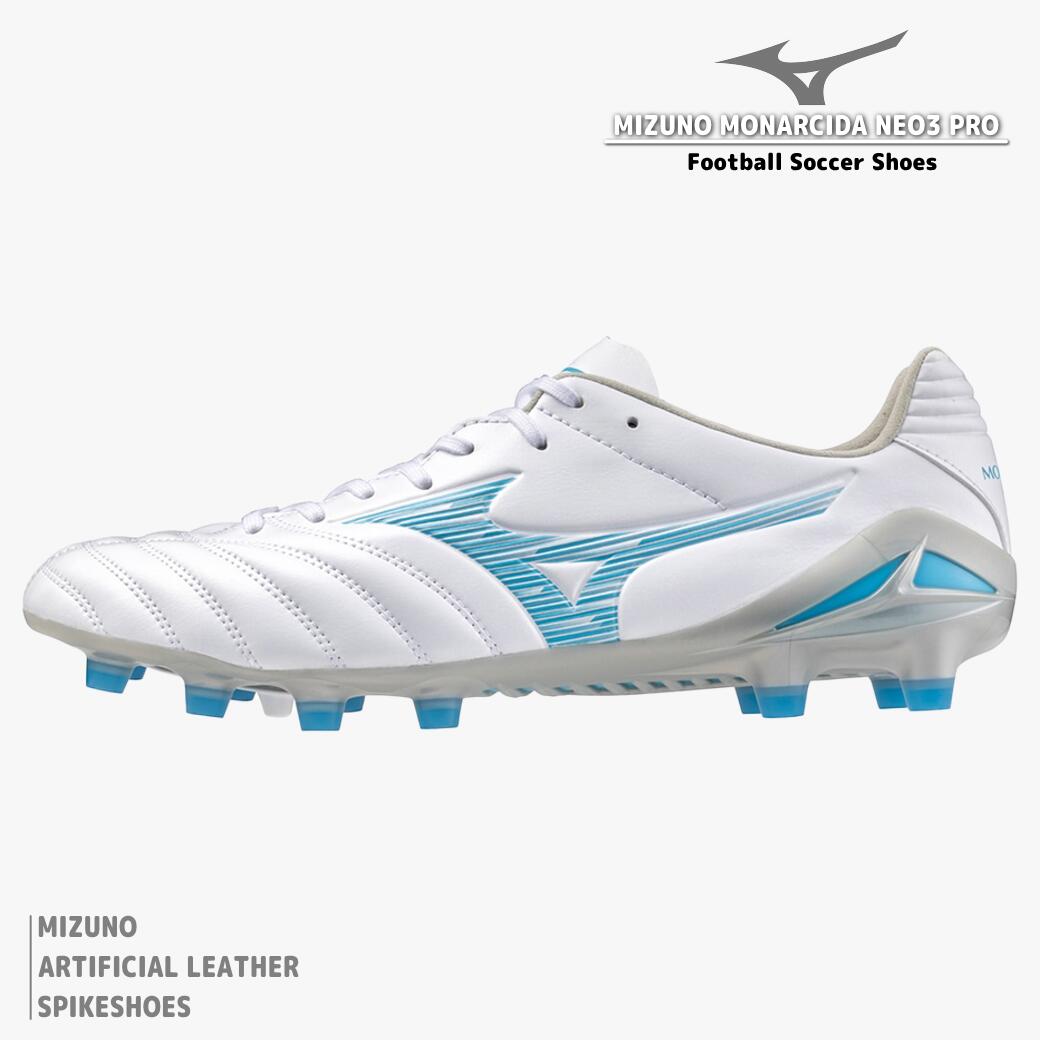 Mizuno サッカーシューズ スパイク ホワイト/ブルー MIZUNO ミズノ MONARCIDA NEO III SELECT モナルシーダ ネオ 3