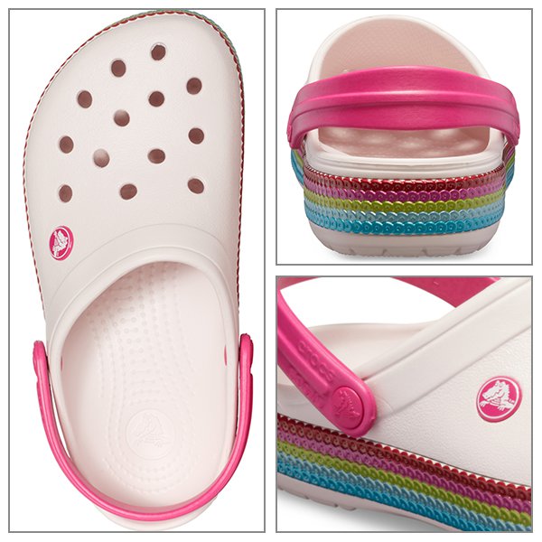 crocs crocband sequin band clog