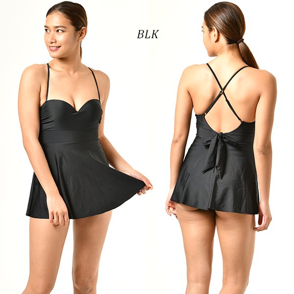 楽天市場 Duras デュラス レディース ワンピース ワイヤー 水着 バックリボン Aライン セクシー G1s D22 返品不可 ムラサキスポーツ楽天市場店