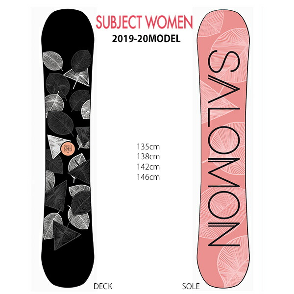 スノーボード 板 SALOMON サロモン SUBJECT WOMEN サブジェクト レディース 19-20モデル GG G4