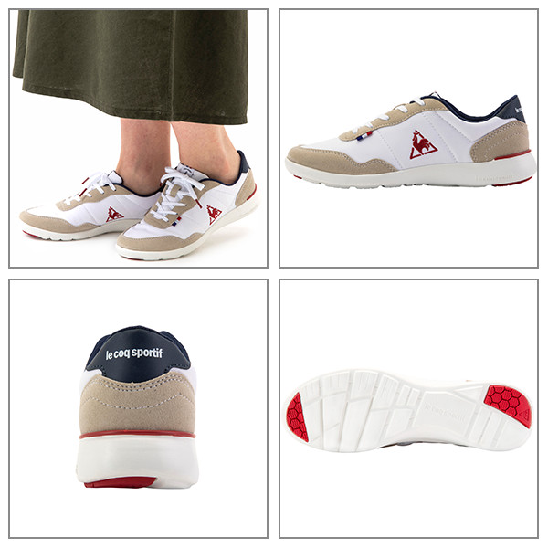 楽天市場 Le Coq Sportif ルコック スポルティフ セギュール3ワイド レディース シューズ Ql3njc05wn Gg3 I5 ムラサキスポーツ楽天市場店