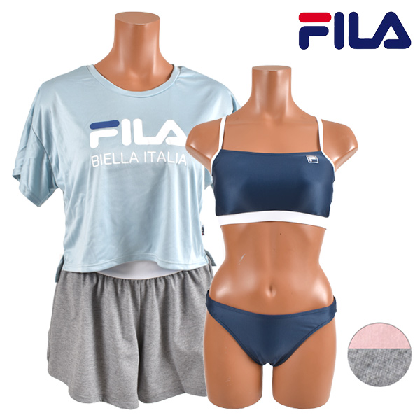 無料長期保証 楽天市場 Fila フィラ レディース フィットネス 水着 半袖tシャツ ショートパンツ付き 4点セット Ix1 D17 ムラサキスポーツ楽天市場店 今月限定 特別大特価 Nlsbanking Com