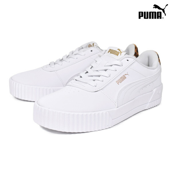 楽天市場 Puma プーマ Carina Leo キャリーナレオパード 03 レディース シューズ 靴 スニーカー フェイクファー Hx3 H21 ムラサキスポーツ楽天市場店