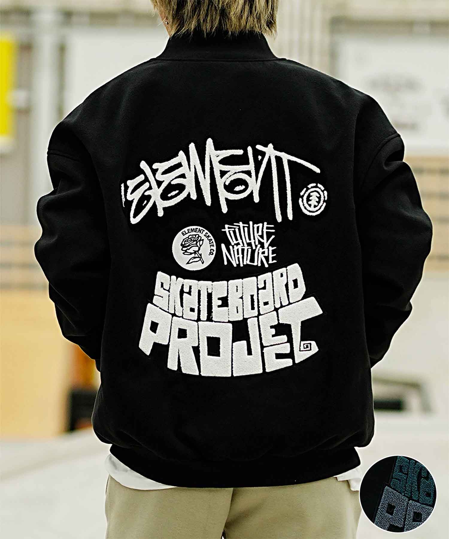 楽天市場】NEW ERA/ニューエラ NYLON VARSITY JACKET ARCHIVE LOGO BLK