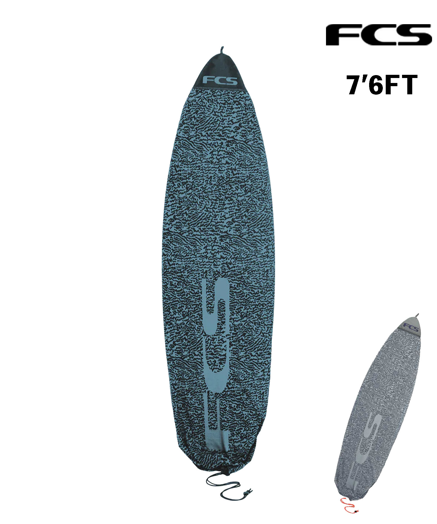 FCS エフシーエス STRETCH FUN BOARD 伸ばすこと 気違いゲーム盤 押しかぶせる 7.6フィート 波乗り ホンブルグ帽入れもの ムラサキ運動競技