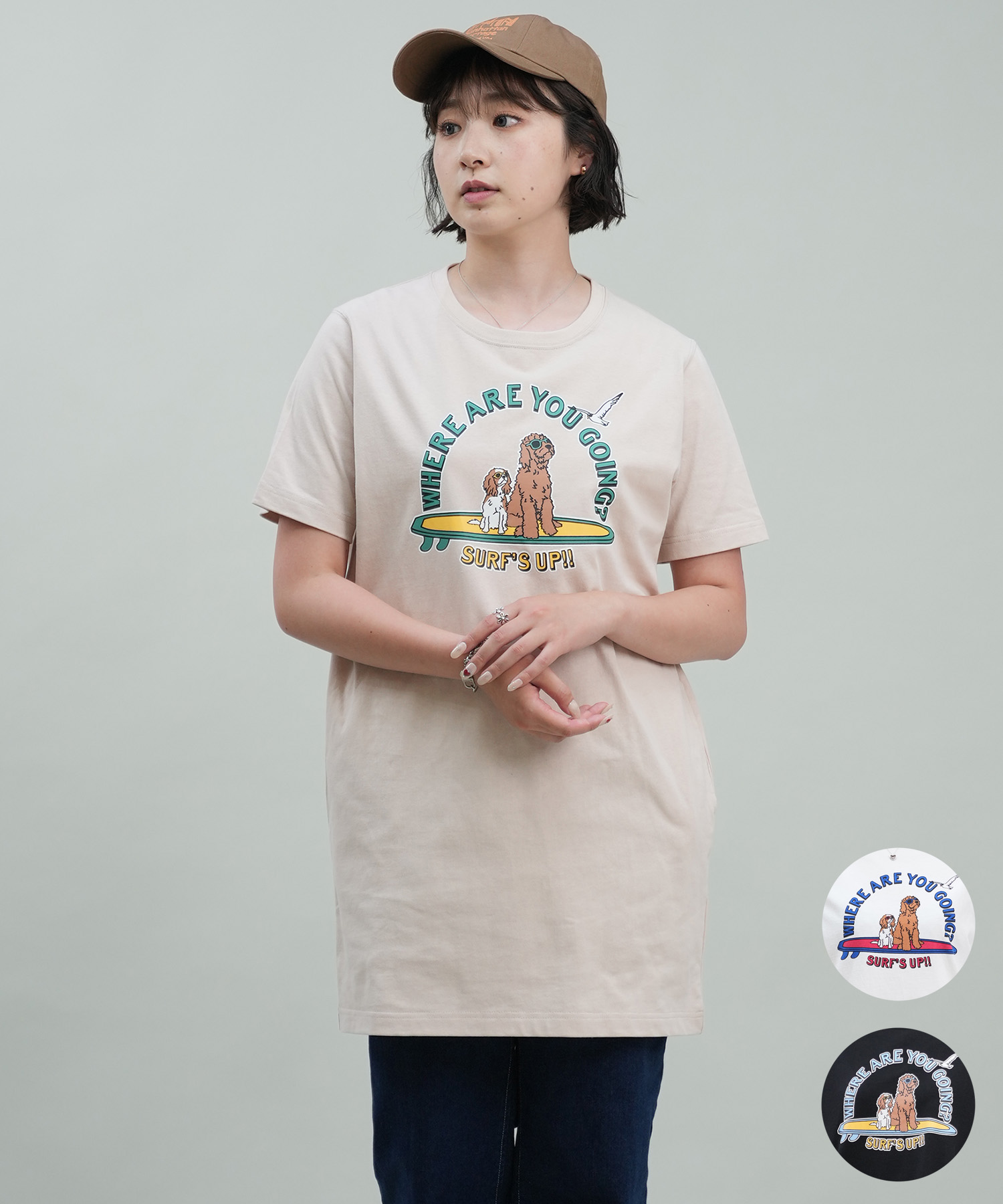 楽天市場】【SURF'S UP】ドッググラフィック・ビッグTシャツ