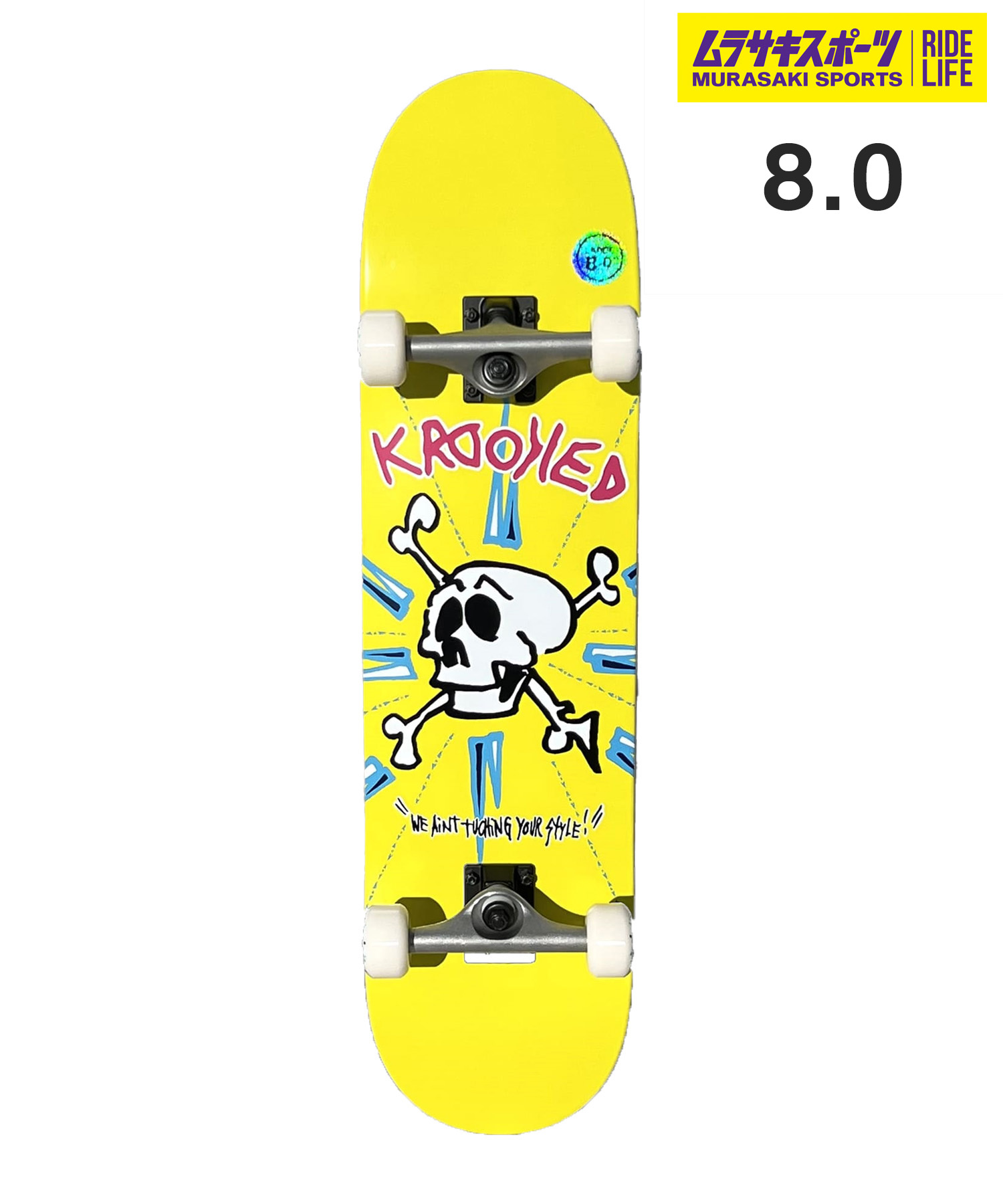 KROOKED コンプリート KROOKED クルキッド スケートボード コンプリート 8.0inch 完成