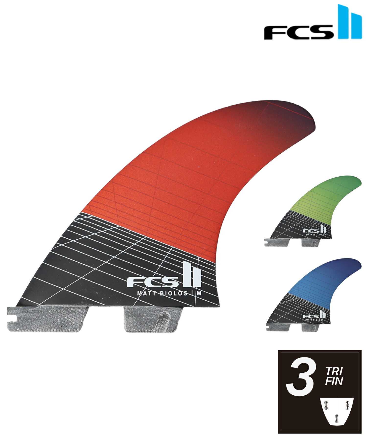 楽天市場】FCS2 MAYHEM MB CARBON TRI-QUAD FIN Matt Biolos/ FCSII