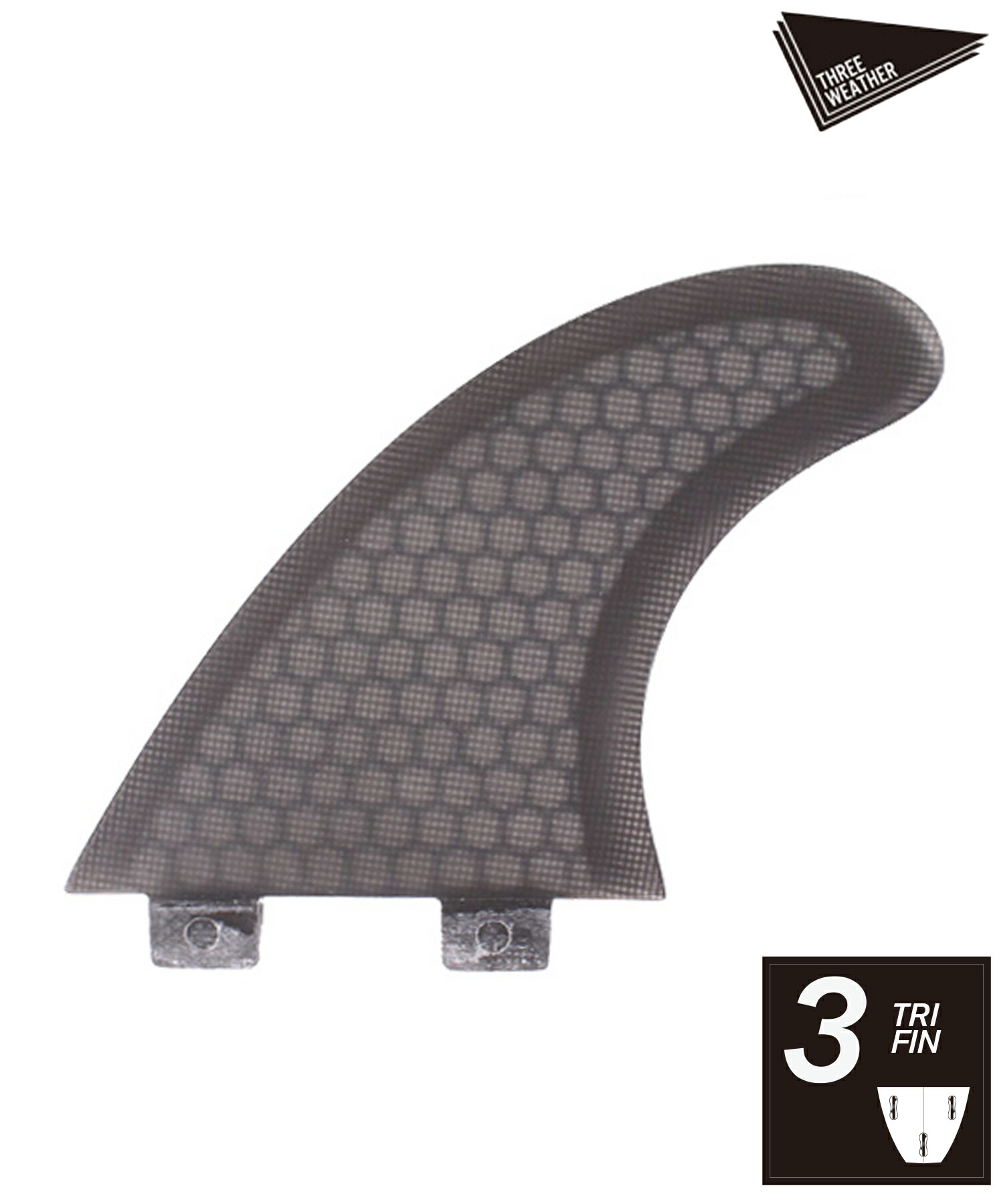 THREE WEATHER スリーウェザー FIBREGLASS TRI FCSプラグ 802118111 サーフィン フィン ムラサキスポーツ