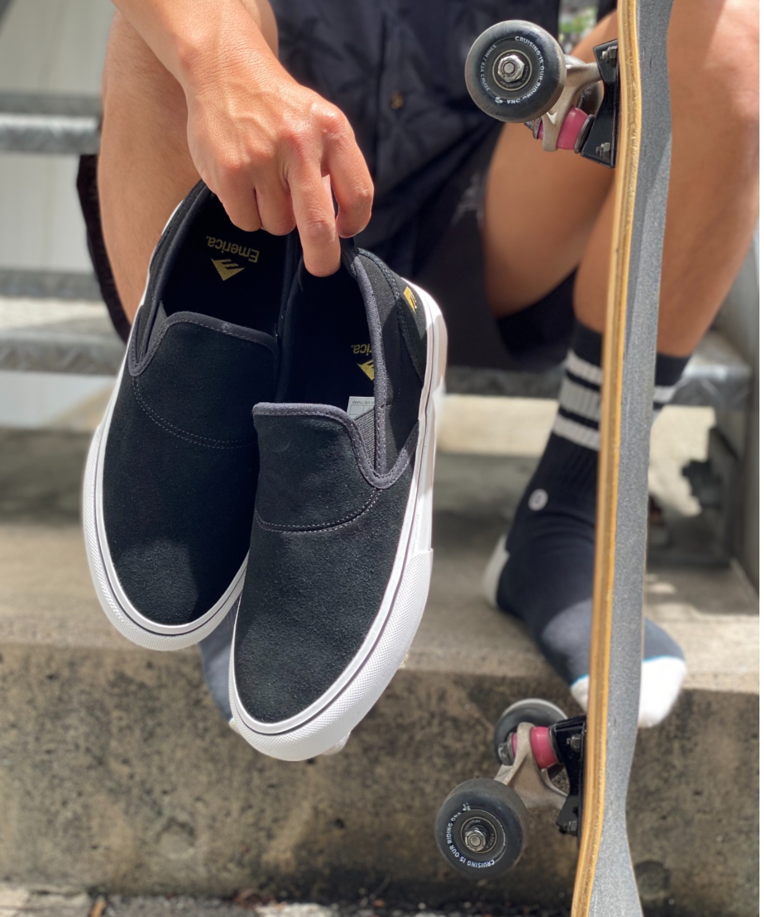 Emerica エメリカ スニーカー メンズ レディース ユニ一発やる WINO G6 SLIP ON スリッポン スケボー スケシュー 61010111715