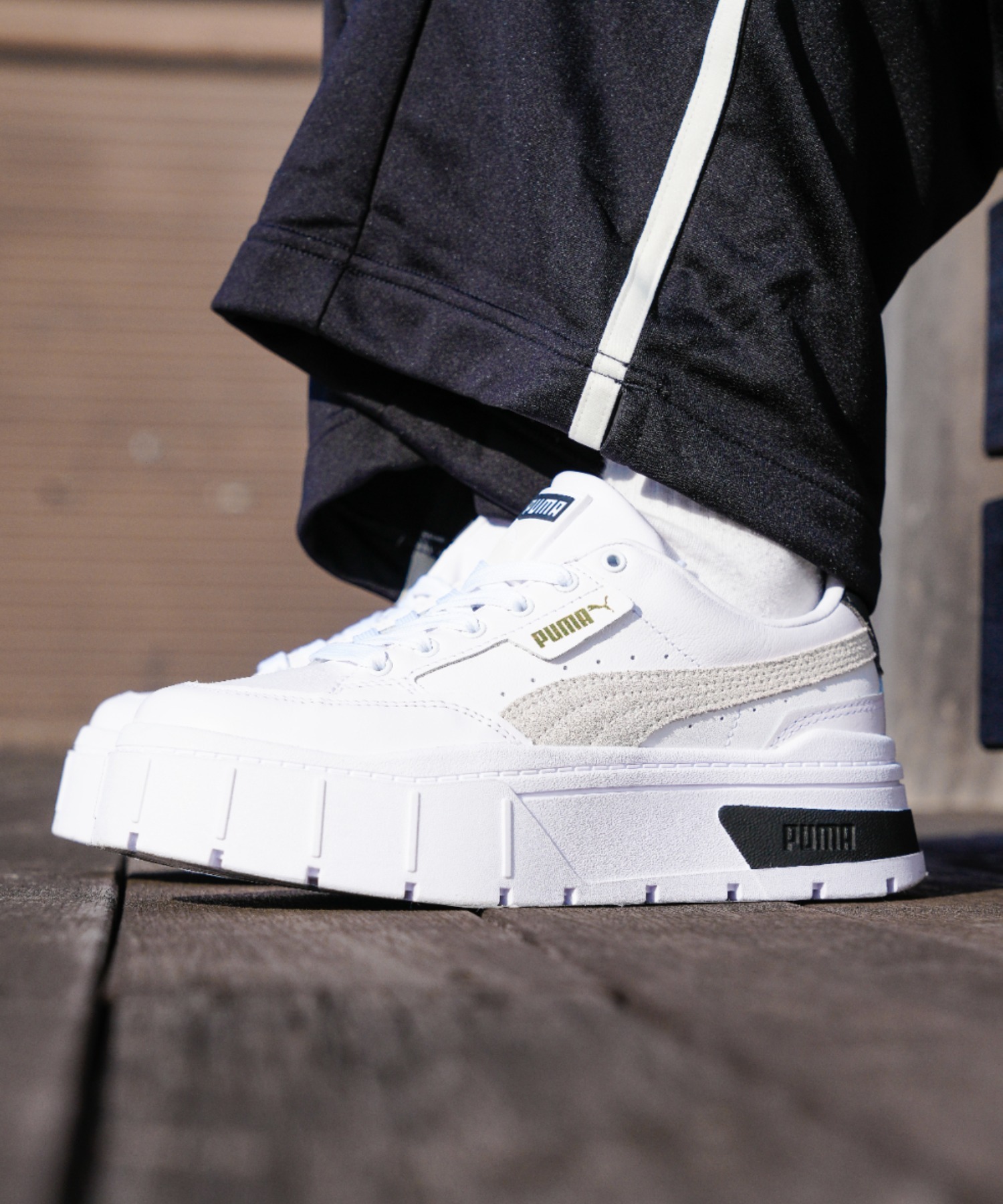 PUMAメイズ スタック リュクス ウィメンズ マシュマロ 389853-01 PUMA プーマ スニーカー レディース Mayze Stack Luxe Wns