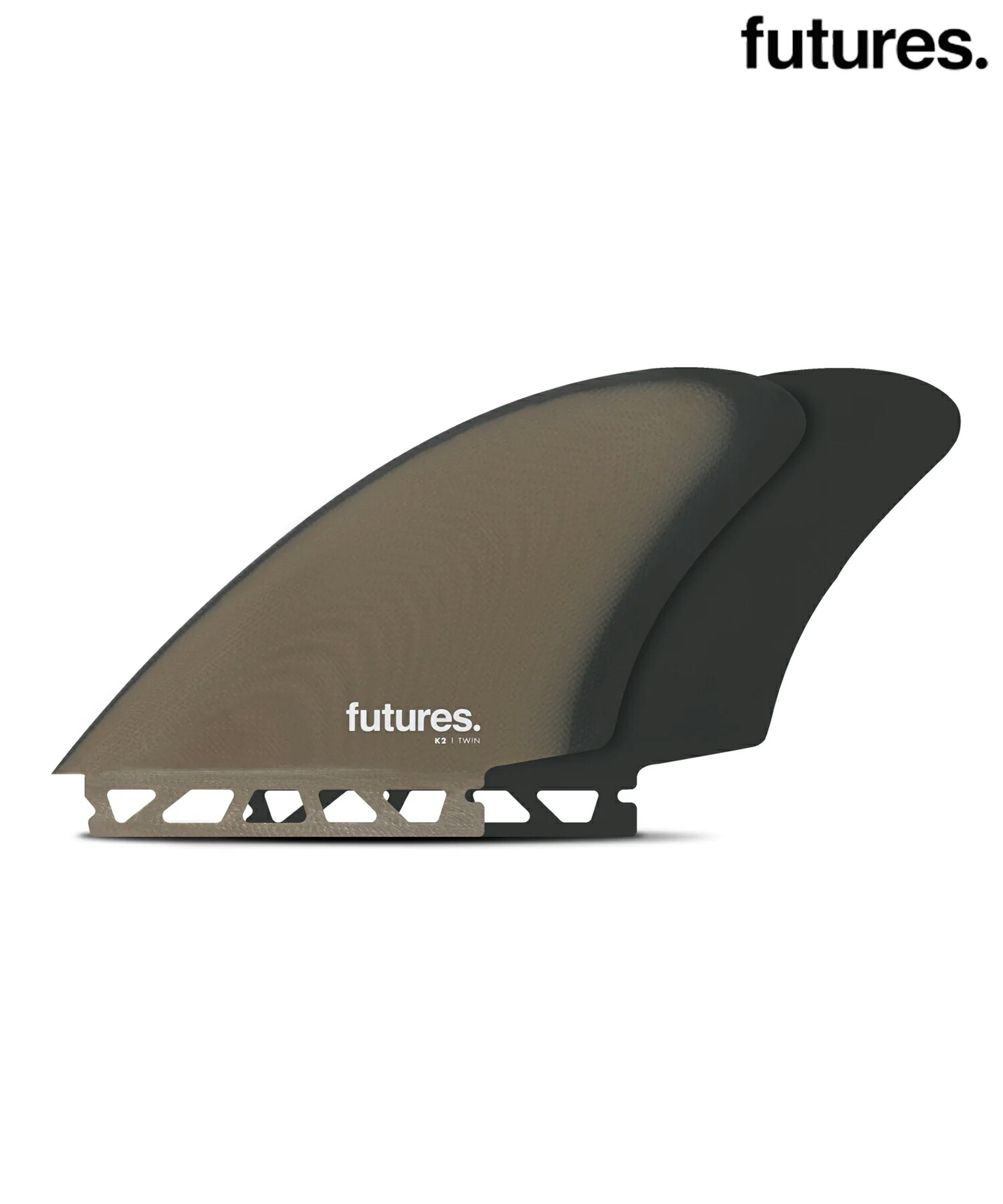 FUTURE 此れから K2 FIBERGLASS KEEL TWIN キールフィン 波乗り フィン ムラサキ運動競技