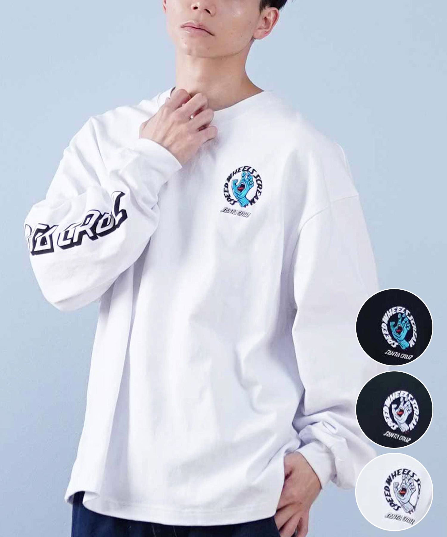 楽天市場】SANTACRUZ サンタクルーズ ロンT スリーブプリント